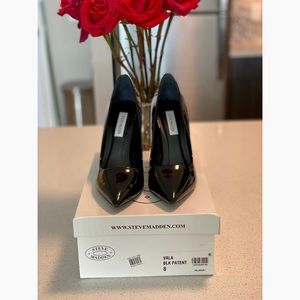 Steve Madden Black Patent 4in stiletto heel worn once